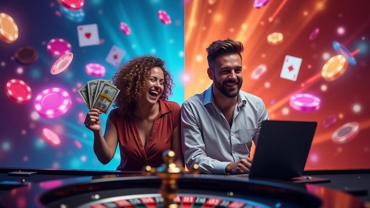 fyp4d mobile app interface showing live blackjack table and sportsbook menu
