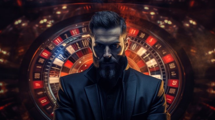 Mobile app displaying slot game interface with spin button and win indicators